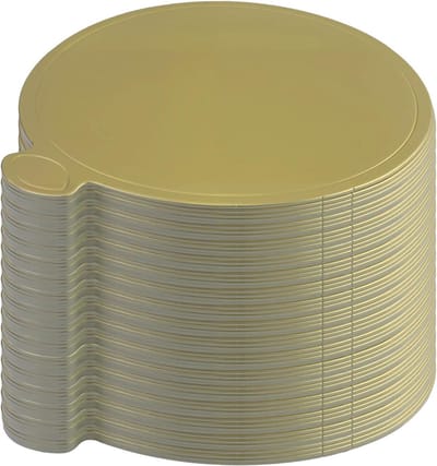 Dailygoods- Taartborden 110 stuks - Ronde Taartplanken - Waterdicht - Gouden Dessertborden - Mousse Taartmat - Handvat voor Gemak