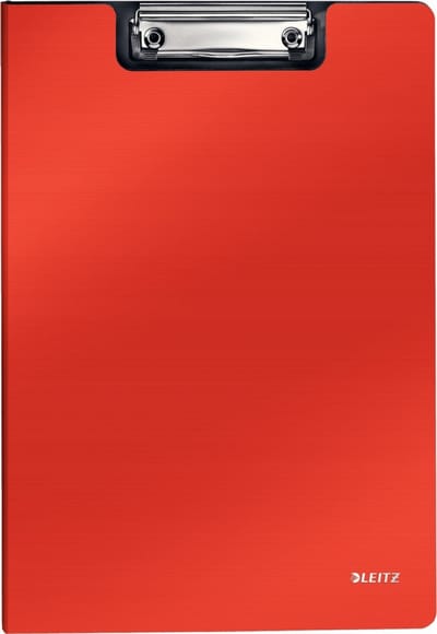 Leitz Solid Clipboard A4 met Kaft, Felrood