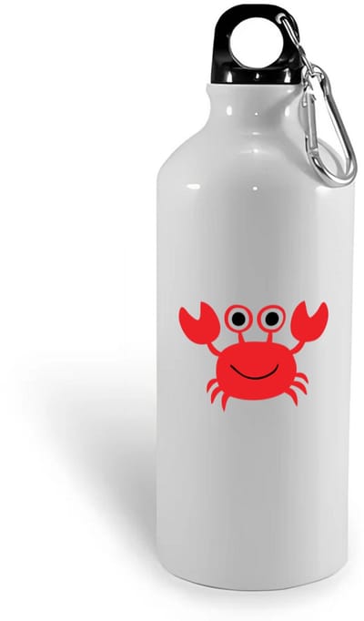 Hacebo® - Krab waterfles - Kreeft - Dieren liefhebbers - Kreeftachtigen - schaaldieren - water fles - 400ML
