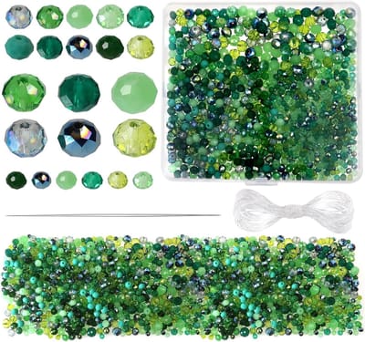 1000 Stuks Groene Glasparels 4mm 6mm 8mm Facet Geslepen Kralen voor Sieraden Maken, Armbanden en Kettingen
