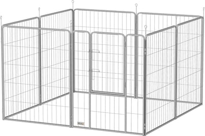 Hondenren - Puppyren - Hondenbench - Staal - Uitbreidbaar - Zilver