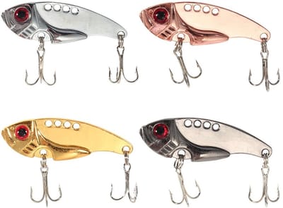 Dailygoods- Vislepel 55mm - Kunstaas Set - Crankbait Spinner - Dreggen - Zoetwater/Zoutwater - Geschikt voor diverse vissoorten
