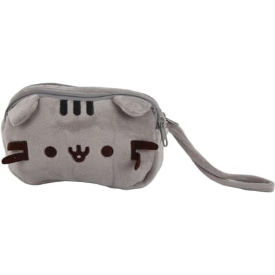 Kitten Toilettas Schattig Stijlvol Zacht Canvas Duurzaam Multifunctioneel Kat Make-uptas voor Uitstapjes Reizen gray
