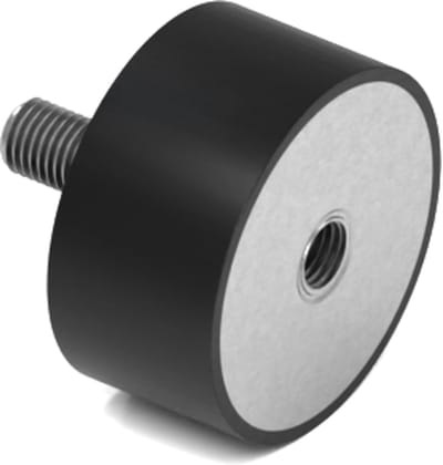 Rubbermagazijn - Trillingsdemper - Type B - 40x20mm - M8 - Set 10 stuks