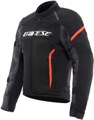 Dainese Air Frame 3 Tex Jas Zwart Zwart Rppd Fluo - Jas