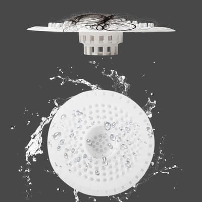 Dailygoods- Afvoerzeef Siliconen - Afvoerstop - Haarzeef - Afvoerzeef Wastafel - Afvoerzeef Douche - 2 Stuks - Afvoerfilter