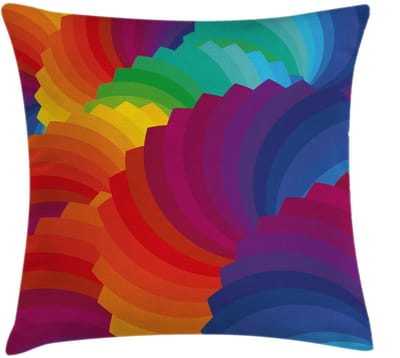ABAKUHAUS Geometrische Kussenhoes – 50x50 cm – Tweezijdig bedrukt – Multicolor