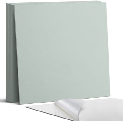 Coloray Wandpanelen Zelfklevend - Kleur: Lichtgroen Zelfklevende Wandpanelen - 50 cm x 50 cm - Groente Wandpaneel PVC - 5 stuks - Eénkleurige Wandpanelen Zelfklevend - Wandbord Keuken - Wandpaneel Badkamer