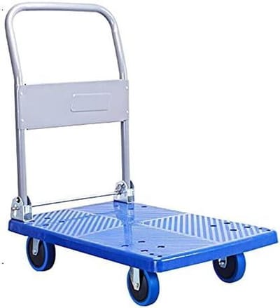 Platformwagen Opvouwbaar - Transportwagen Stevige - Goederen Verplaatsen - Stille Wielen - 150 kg - Grijs
