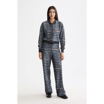 Scotch & Soda Lurex Jacquard Trousers Charcoal Art Taglia: XS | Pantaloni da tuta Outlet | Donna | Nero