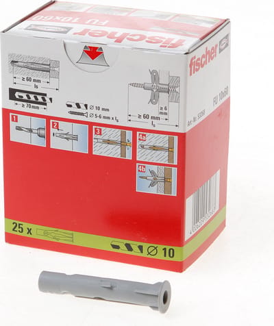 Fischer 53268 FU 10 x 60 Universele pluggen 60 mm 10 mm 25 stuk(s)
