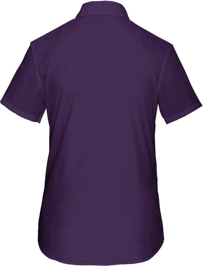 Kariban Overhemd in onderhoudsvriendelijk polykatoen-popeline korte mouwen dames K548 - purple - 3XL