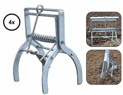 4x PD® - Mollenklem - Mollenverjager - 4 stuks - Mollenklemmen - Eenvoudig en effectief
