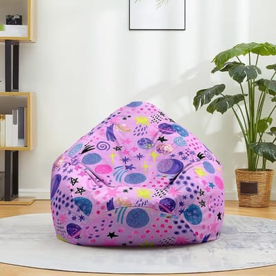 Zitzakhoes - Luie bank - Opruimen en ontspannen - Machinewasbaar - 80x90 cm - Paars