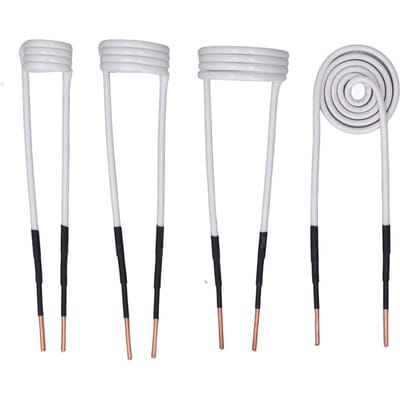 Kit de 4 bobines de chauffage à induction Haute fréquence Accessoires de chauffage CVC Noyau en laiton 2,5 mm 20 30 40 mm