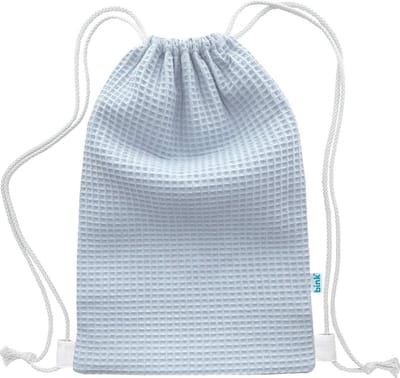 BINK Bedding Gymtas / Zwemtas Pique (wafel) blue 40 x 28 cm - kleuter - peuter