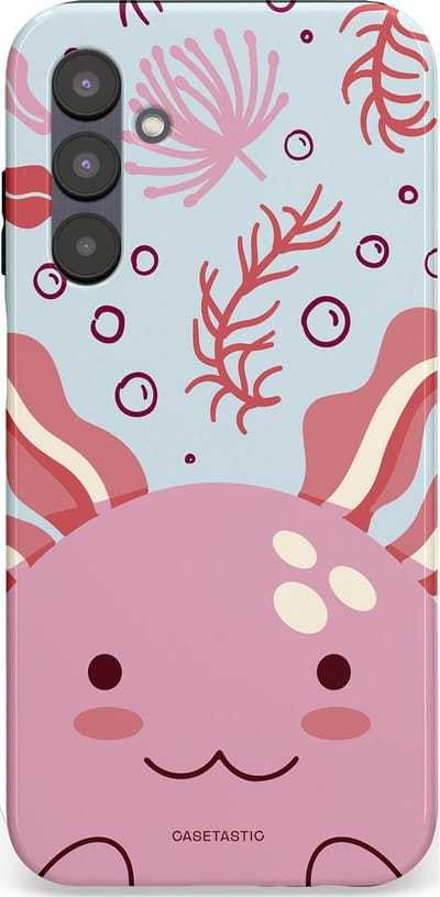 Casetastic Hoesje Geschikt voor Samsung A25 - Stijlvolle Beschermende Duo-layer Case - Axolotl knuffels