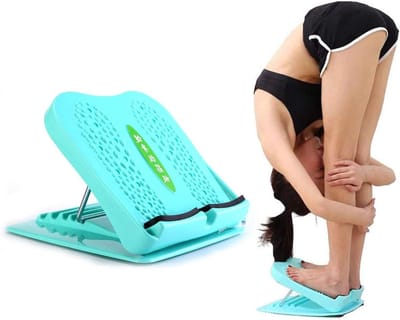 Schuine Plank - Kuitstrekker Balansbord - Been Revalidatie - 5 Standen Verstelbaar - 1500 gram - Zwart