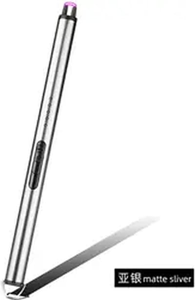 Elektrische aansteker - Plasma - Windbestendig - Oplaadbaar - Zilver - Barbecue - Kaars- USB - Slot
