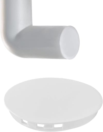 Ventilatiebuisafdekking 100 mm voor stekkers, UV-bestendige kunststof eindkap, PVC buisafdekking, veerafdekking, geschikt voor ventilatiepijpen en aansluitingen