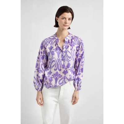 Josephine & Co Jillian Blouse Purple Print Größe: 34 | Blusen Outlet | Damen | Violett