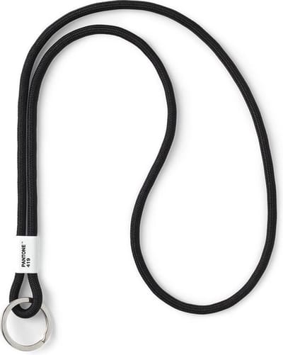 Copenhagen Design - Pantone - Sleutelhanger met Koord - Keycord - Zwart