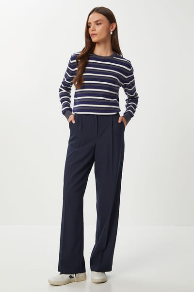 Gestrikte Rechte Pantalon