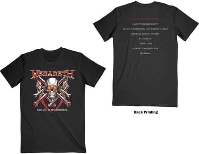Megadeth - Killing Is My Business Heren T-shirt - S - Zwart