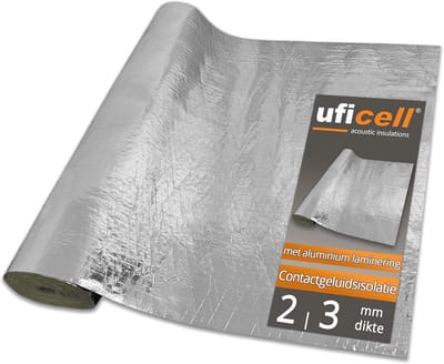Contactgeluidsisolatie 3 mm | Geluidsisolatie voor Vloerverwarming | 10 m²
