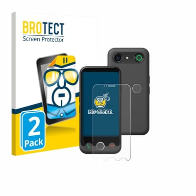 BROTECT - Screenprotector voor Doro Aurora A10 (Voor+Camera) - Folie Beschermfolie transparant 2 Stuks