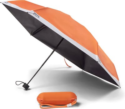 Copenhagen Design - Paraplu Compact in Reistas - Orange 021 - Polyester - Oranje -