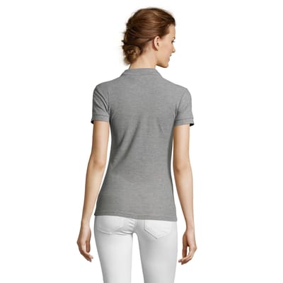 SOLS Vrouwen/dames Mensen Pique Korte Mouw Katoenen Poloshirt (Grijze Mergel)