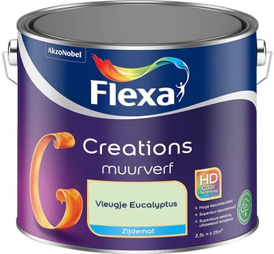 Flexa - Creations Muurverf Zijdemat - Vleugje Eucalyptus - Mengverf - 2,5 L