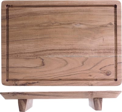 Cosy & Trendy Serveerplank Met Groef Acacia 35 x 25 cm