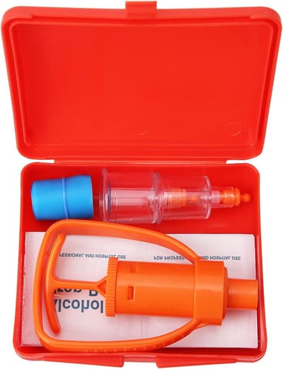 Handige Snake Bite Poison Extractor Pomp voor Overleving bij Slangenbeten, Bijen, Wespen en Muggenbeten tijdens Kamperen