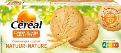 Céréal Zandkoekjes Natuur Suikervrij - 6 x 132 gr - Voordeelverpakking