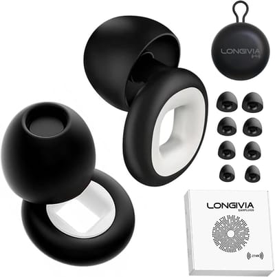 Zachte silicone slaap oordopjes - Geluidsreductie tot 27 dB, 8 reserve-oordopjes in XS/S/M/L
