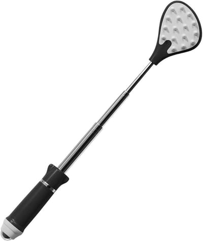 Telescopische rugschraper - Lange handgreep - Jeuk verlichten - Verstelbare lengte - 21 cm - Zilver