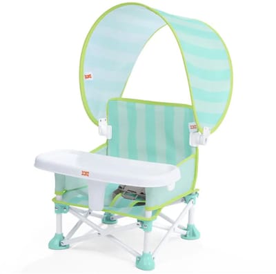 Bright Starts draagbare booster seat kinderstoel cabana - ideaal voor onderweg.