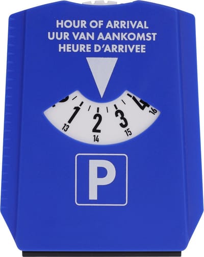 Shell Parkeerschijf - Blauwe Parkeerschijf - Parkeerkaart - Parkeren in de Blauwe Zone - Inclusief IJskrabber