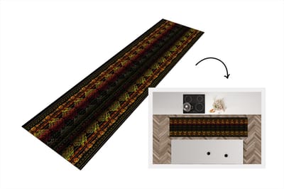Keukenloper - Loper keuken - Afrika - Patronen - Abstract - 200x50 cm - Keukenloper vinyl