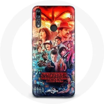 Coque pour Huawei P30 Lite Stranger Things Teaser Saison 4 Affiche Personnages Art