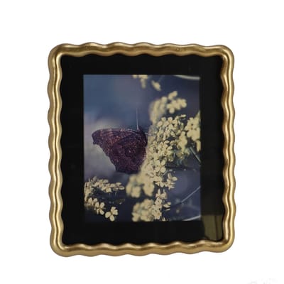 Fotolijst goud metaal 20x25 cm stijlvolle lijst interieur.