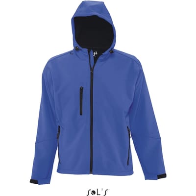 SOL'S Men´s Hooded Softshell Jacket Replay L848 - Royal Blue 241 - XL