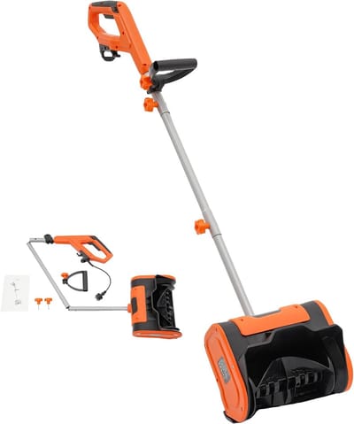 Elektrische Sneeuwblazer - Sneeuwruimer Veegmachine - Snel Winterklaar - Krachtige Koperen Motor - 32cm Werkbreedte - Oranje