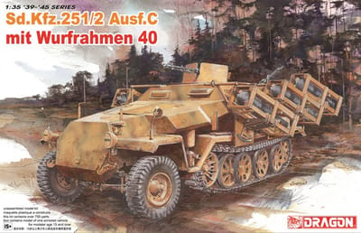 Dragon Modelbouwpakket Militaire voertuigen - 6284 Sd.Kfz. 251/2 Ausf. C mit Wurfrahmen 40 - (3 in 1) - Militair Voertuig Plastic - 1:35 - Modelbouw