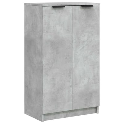 vidaXL - Schoenenkast - 59x35x100,5 - cm - bewerkt - hout - betongrijs