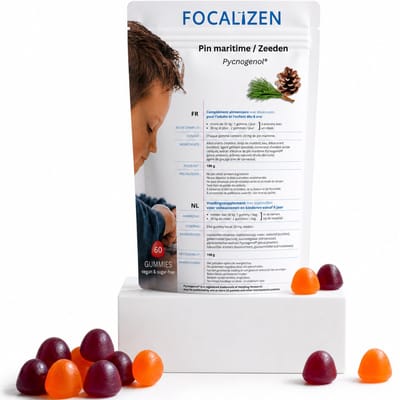 Concentratie Gummies Kinderen & Tieners - Met of Zonder ADHD diagnose - Bosvruchten Smaak - Vegan Suikervrij - 30 Stuks - FOCALiZEN