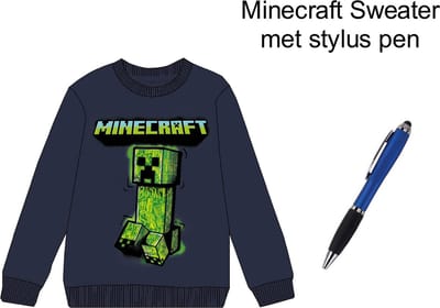 Minecraft kindertrui 8 jaar