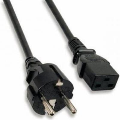 Schuko naar C19 apparaatsnoer - 0.6 meter - Zwart - Allteq